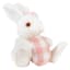 Homespun Easter White Plush Rabbit, 7"