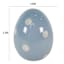 Homespun Easter Blue Ceramic Egg, 4"