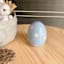 Homespun Easter Blue Ceramic Egg, 4"