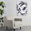 Crosby St. Blue & Grey Abstract Canvas Wall Art, 35x47