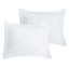Providence 3-Piece White Cotton Velvet Comforter Set, Full/Queen