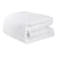 Providence 3-Piece White Cotton Velvet Comforter Set, Full/Queen