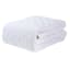 Providence 3-Piece White Cotton Velvet Quilt Set, Full/Queen