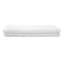 Providence 3-Piece White Cotton Velvet Comforter Set, Full/Queen