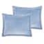 Providence 3-Piece Light Blue Cotton Velvet Comforter Set, Full/Queen