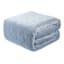 Providence 3-Piece Light Blue Cotton Velvet Quilt Set, King