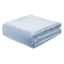 Providence 3-Piece Light Blue Cotton Velvet Duvet Set, Full/Queen