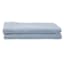 Providence 3-Piece Light Blue Cotton Velvet Duvet Set, Full/Queen