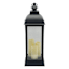 Black Outdoor Solar Lantern, 25"