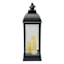 Black Outdoor Solar Lantern, 25"