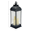 Black Outdoor Solar Lantern, 25"