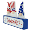 Sunny Club Patriotic Gnomes Table Sign, 10"