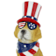 Homespun Patriotic Dog Figurine, 7"