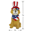 Homespun Patriotic Dog Figurine, 7"