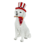 Homespun Patriotic Dog Figurine, 7.75"