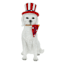 Homespun Patriotic Dog Figurine, 7.75"