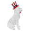 Homespun Patriotic Dog Figurine, 7.75"
