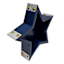 Decorative Blue Star, 8"