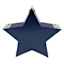 Decorative Blue Star, 8"