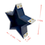 Decorative Blue Star, 8"