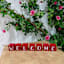 Freedom or Welcome Red Reversible Block Garland