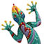 Bright Gecko Metal Outdoor Wall Decor, 24"