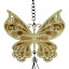 Wood & Metal Butterfly Wind Chime, 34"