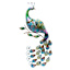 Metal Peacock Outdoor Wall Decor, 31"
