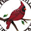 Red Cardinal Metal Outdoor Wall Decor, 22"