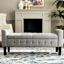 Providence Andy Storage Bench, Grey