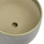 Indoor Grey Round Ceramic Pot with Saucer, Small