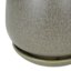 Indoor Grey Round Ceramic Pot with Saucer, Small