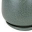 Indoor Sage Round Ceramic Pot with Saucer, Small
