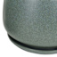Indoor Sage Round Ceramic Pot with Saucer, Small