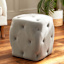 Providence Amelia Square Ottoman, Grey