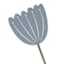 Homespun Easter Blue Flower Table Decor, 9"