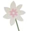 Homespun Easter White Flower Table Decor, 9"