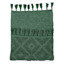 Green High-Low Diamond Handwoven Accent Rug, 27x45