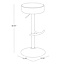 Honeybloom Lennox Adjustable Barstool, Dark Grey