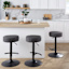 Lennox Adjustable Swivel Barstool, Dark Grey