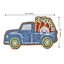 Homespun Easter Blue Easter Truck with Carrots Coir Mat, 18x30