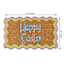 Homespun Easter Happy Easter Wavy Border Coir Mat, 18x30