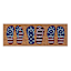 Americana Flip Flops Coir Mat, 10x30