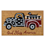 God Bless America Truck & Dogs Coir Mat, 18x30