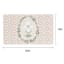 Honeybloom Neutral Floral Egg Easter Kitchen Mat, 18x30