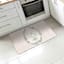 Honeybloom Neutral Floral Egg Easter Kitchen Mat, 18x30