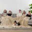 Honeybloom Brown Oversized Family Blanket, 120"