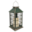 Honeybloom Verdigris Outdoor Solar Lantern, 11"