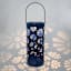 Sunny Club Blue Flower Outdoor Lantern, 10"