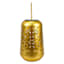 Gold Geometric Cutout Lantern, 7"